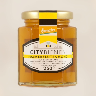 250g CityBienen.de Demeter Sommerblüten-Honig