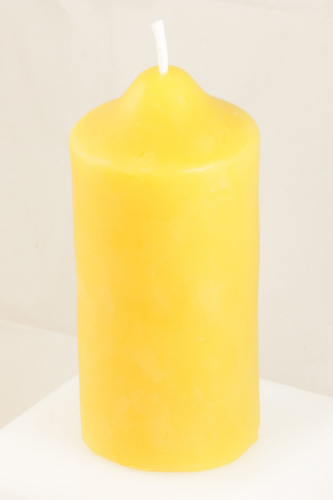 Stumpenkerzen aus Bienenwachs 5,5 cm x 12,5 cm