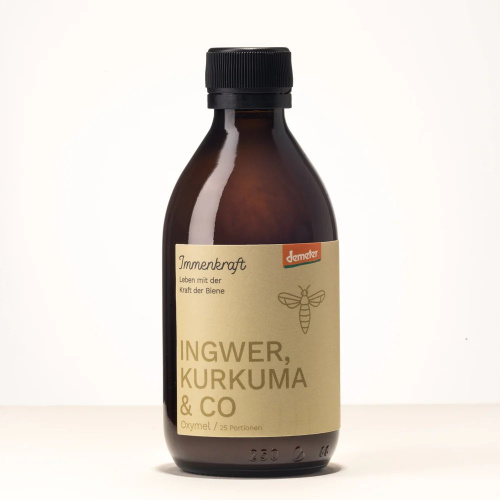 Immenkraft Ingwer, Kurkuma & Co. Demeter-Oxymel, 250 ml (25 Portionen)