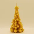 Bienenwachskerze Tannenbaum mit Stern – Citybienen.de Kerzenwerkstatt