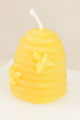 Bienenkorb-Kerze aus Bienenwachs