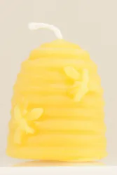 Bienenkorb-Kerze aus Bienenwachs, 5 cm hoch, Ø 4 cm, 40 g